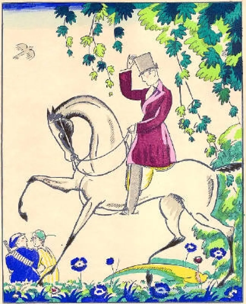 ステンシル Bonfils - Le cavalier