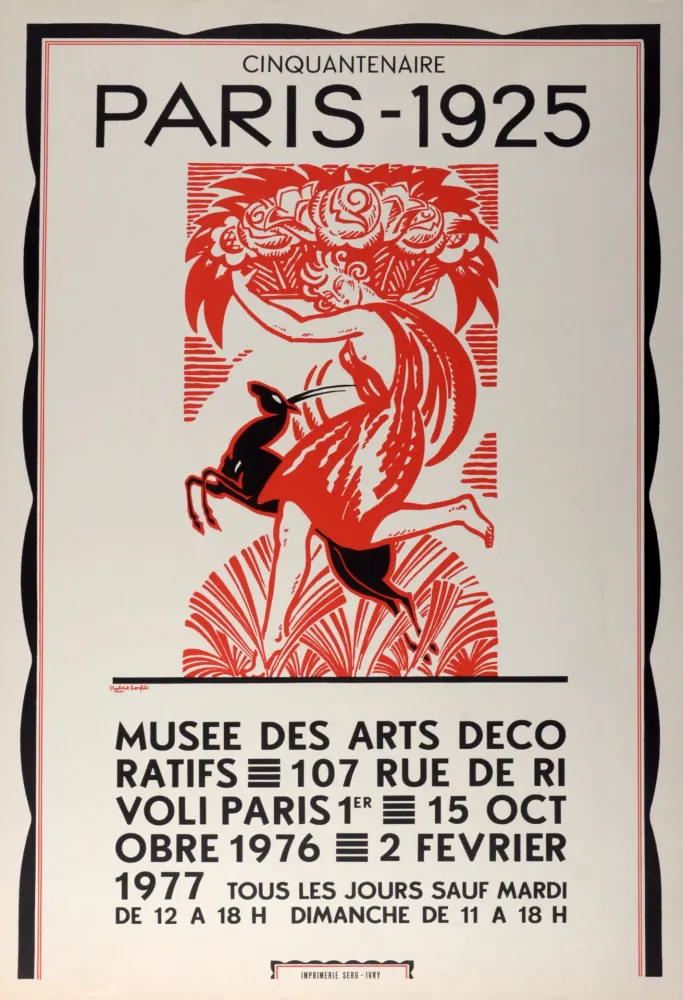リトグラフ Bonfils - Paris 1925 - Musée des Arts Décoratifs, 1976