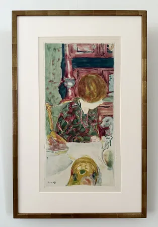 エッチングと　アクチアント Bonnard -  La Femme au chien