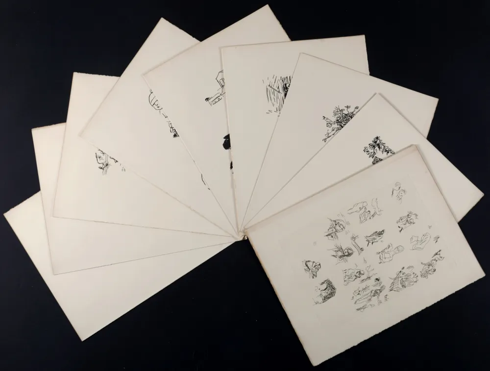 多数の Bonnard - La Vie de Sainte Monique, Suite de bois non utilisés #I, 1930