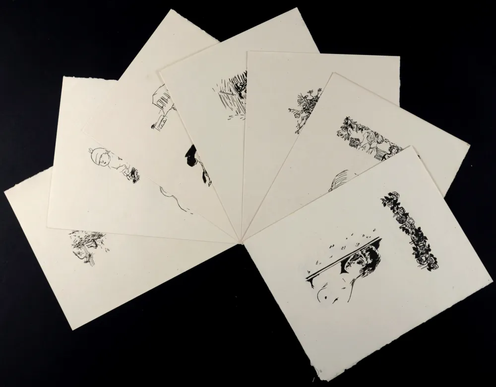 木版 Bonnard - La Vie de Sainte Monique, Suite de bois non utilisés #II, 1930