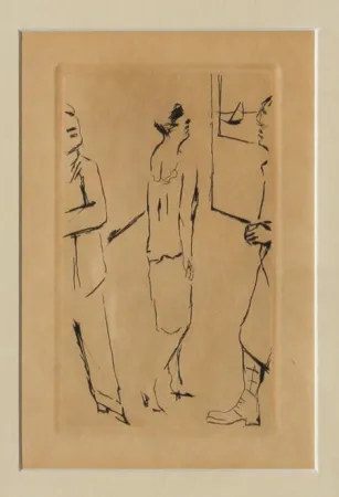 エッチング Bonnard - Lady in the Street