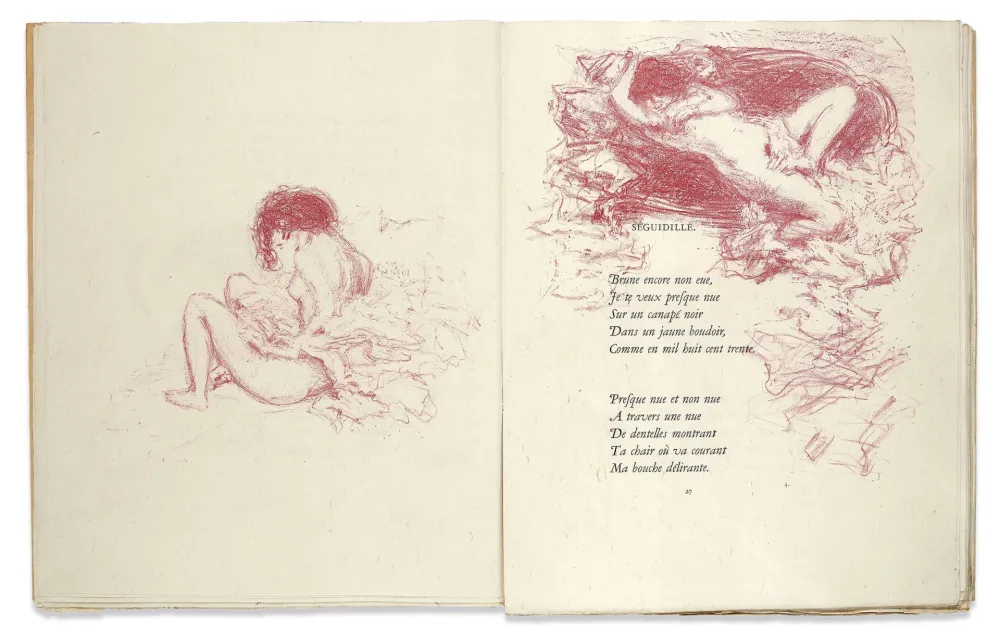 挿絵入り本 Bonnard - Verlaine. PARALLÈLEMENT. 109 lithographies originales (Vollard 1900)