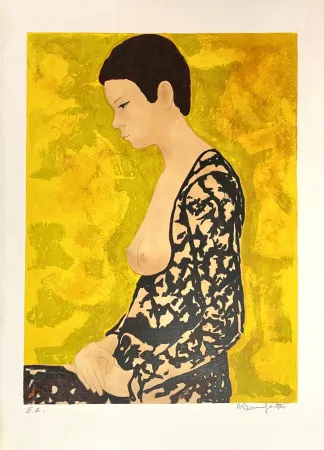 リトグラフ Bonnefoit - Cheveux courts 