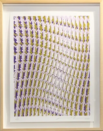 シルクスクリーン Borofsky - Human Structures and the Light of Consciousness for Obama from the Artists for Obama Portfolio