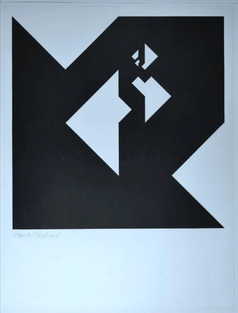 木版 Bosshard - 1961 zwölf variationen über ein würfelthema - 1962 zwölf typografische konstellationen.