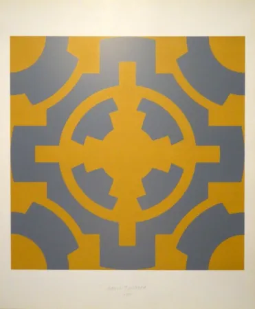 シルクスクリーン Bosshard - Zentralsymmetrische Architekturgrundrisse. 