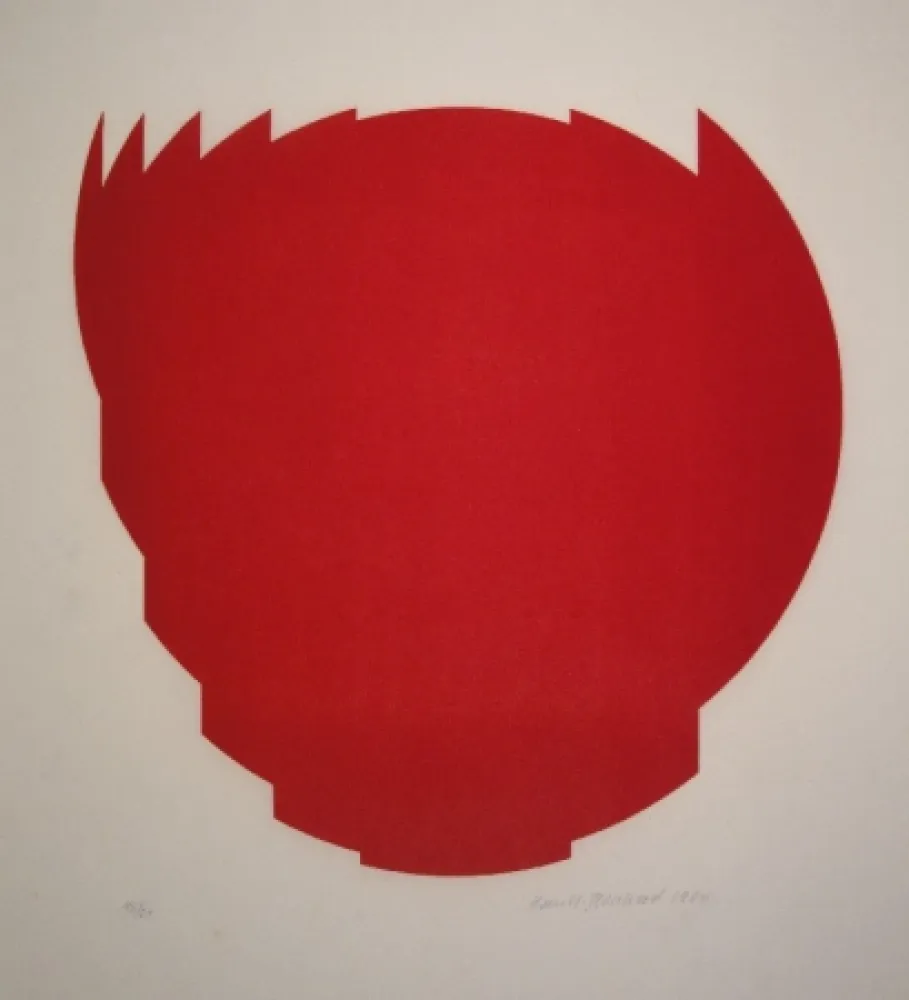 木版 Bosshard - Zerlegung eines Kreises in 9 Teile