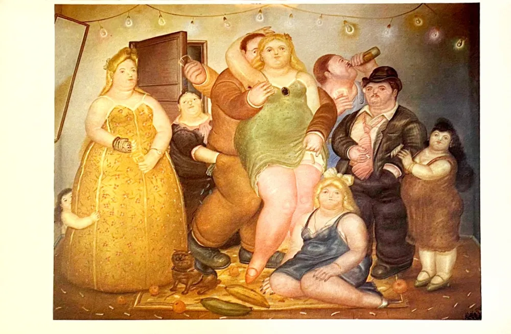 リトグラフ Botero - Nuit