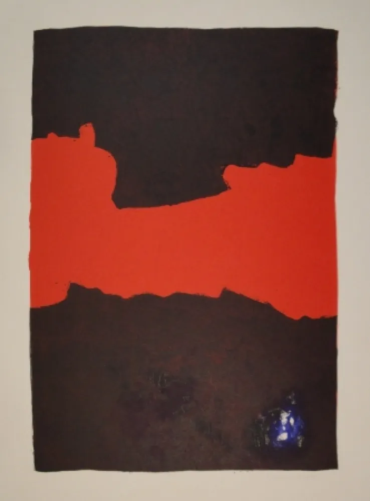 リトグラフ Bott - Composition (Paysage suspendu)