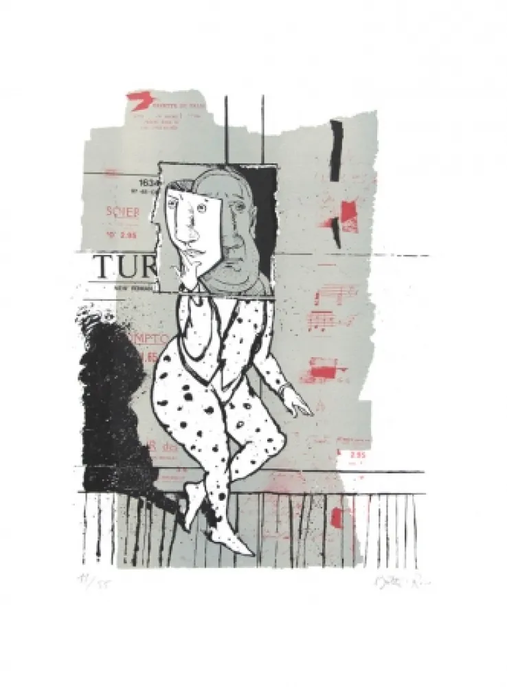 リトグラフ Botti  - Figure