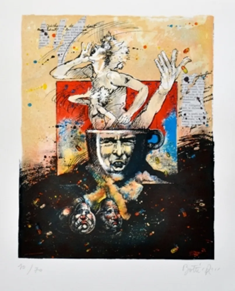 リトグラフ Botti  - Sans titre