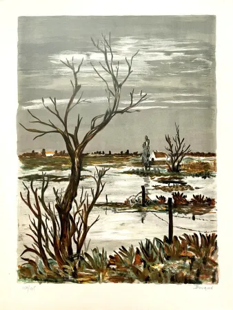 リトグラフ Boumian - Paysage