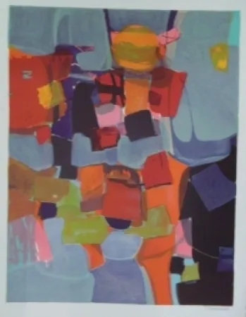 リトグラフ Bourdouxhe - La ville flottante