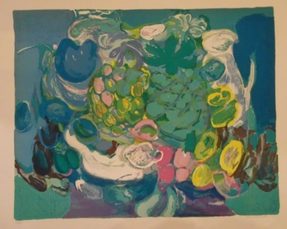 リトグラフ Bourdouxhe - L'ananas