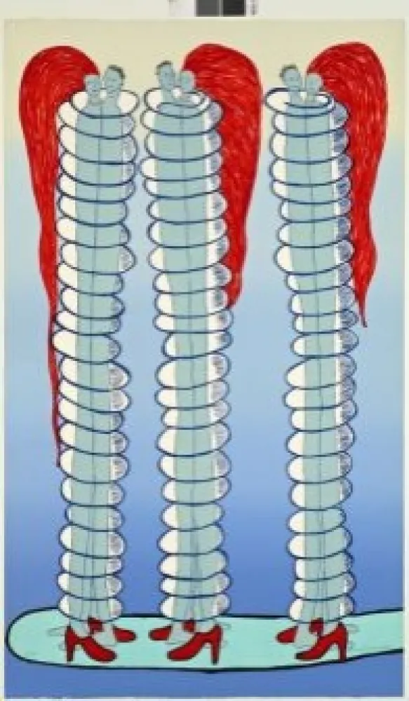 リトグラフ Bourgeois - Couples, 2001