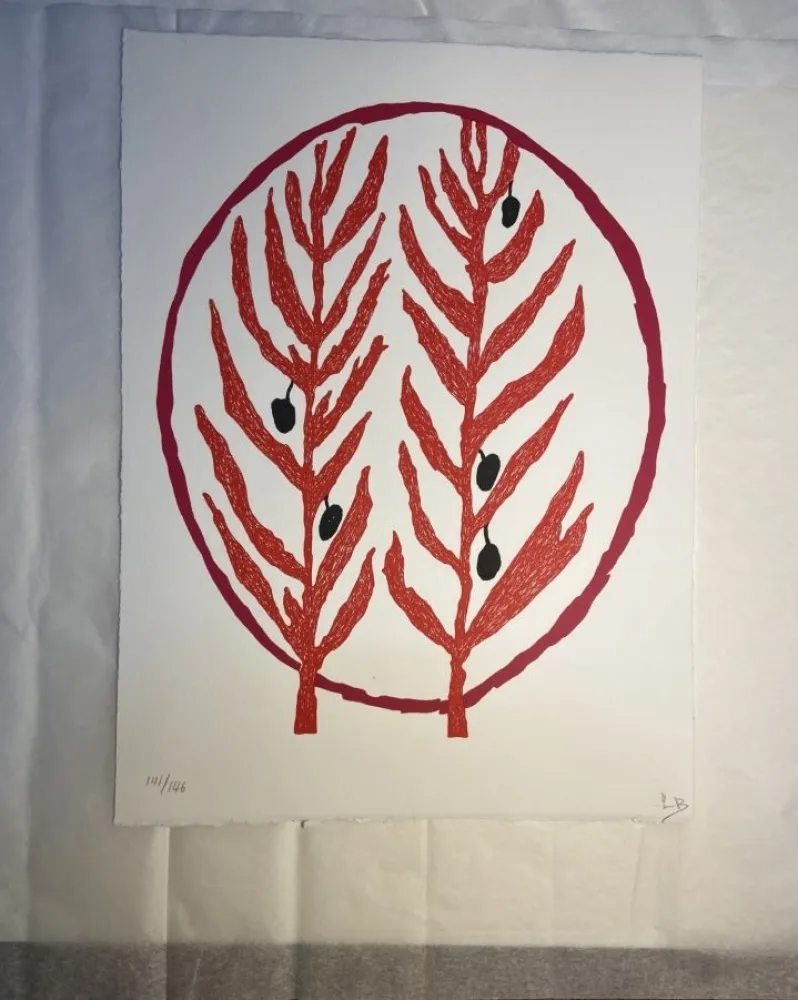 リトグラフ Bourgeois - Le rameau d'olivier 