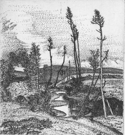 エッチング Bozzetti - Il torrente