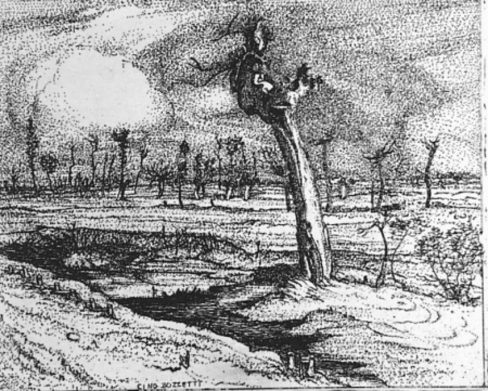 エッチング Bozzetti - La Gaba scalvata