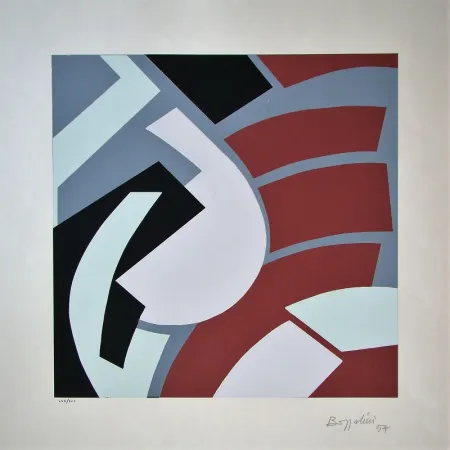 シルクスクリーン Bozzolini - Composition, 1954