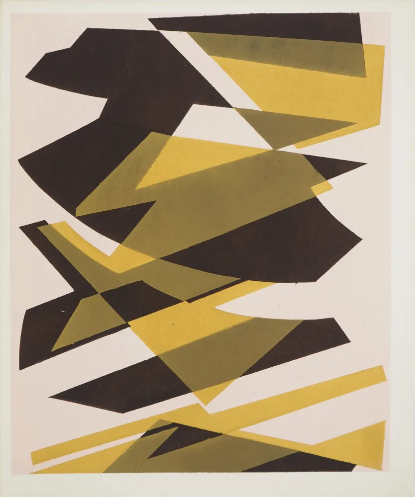 リトグラフ Bozzolini - Strates abstraites