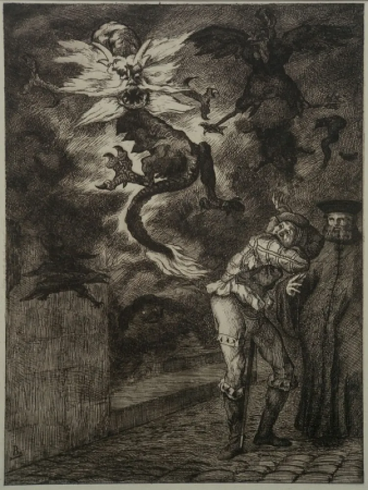 エッチング Bracquemond - Hors de Mon Soliel, Canailles!