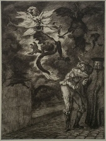 エッチング Bracquemond - Hors de Mon Soliel, Canailles!