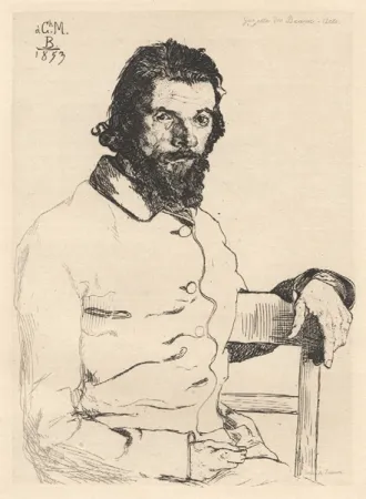 技術的なありません Bracquemond - Portrait de Meryon