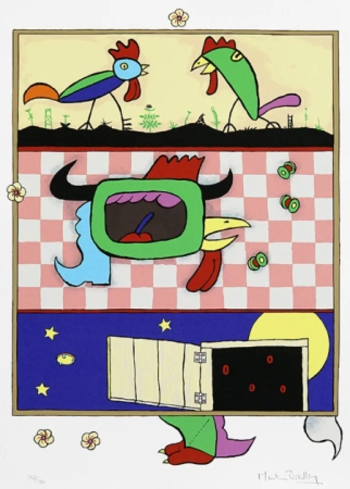 シルクスクリーン Bradley - The Chickens