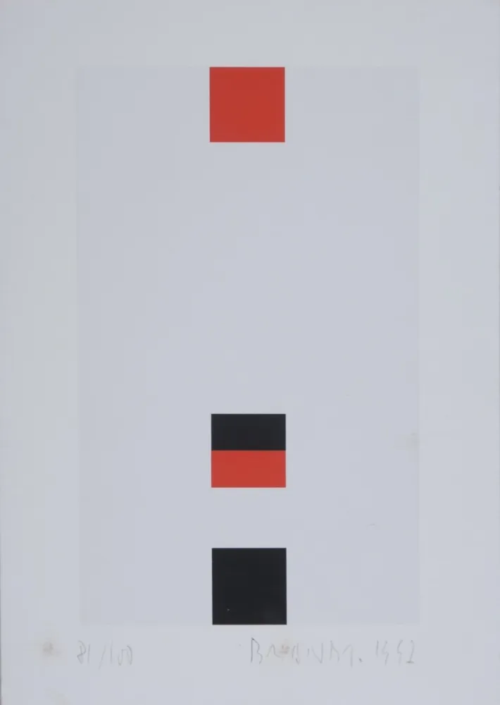 シルクスクリーン Brandt - Composition abstraite #3