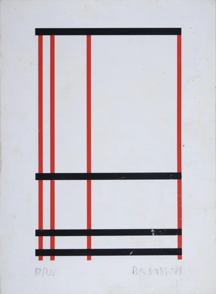 シルクスクリーン Brandt - Composition abstraite #4 