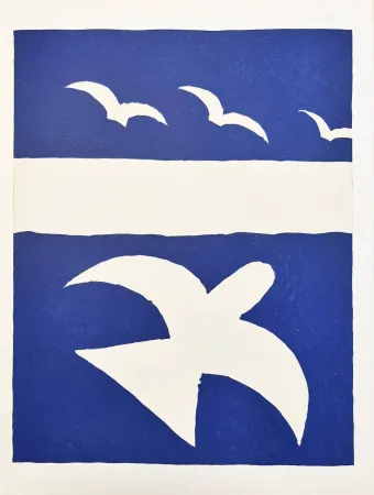 リトグラフ Braque (After) - Carnets intimes de Braque VI