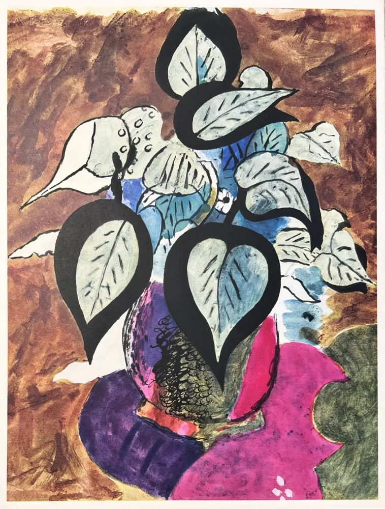 リトグラフ Braque (After) - Carnets intimes de Braque VIII