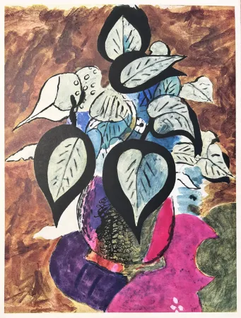 リトグラフ Braque (After) - Carnets intimes de Braque VIII