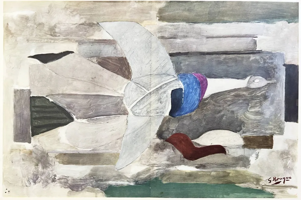 リトグラフ Braque (After) - Carnets intimes de Braque X