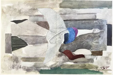 リトグラフ Braque (After) - Carnets intimes de Braque X