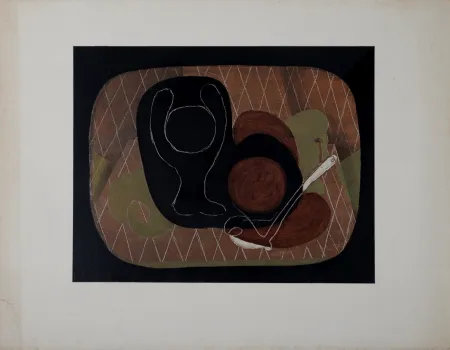 ステンシル Braque (After) - Nature morte