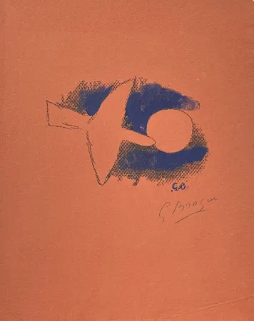 リトグラフ Braque - Astre et oiseau