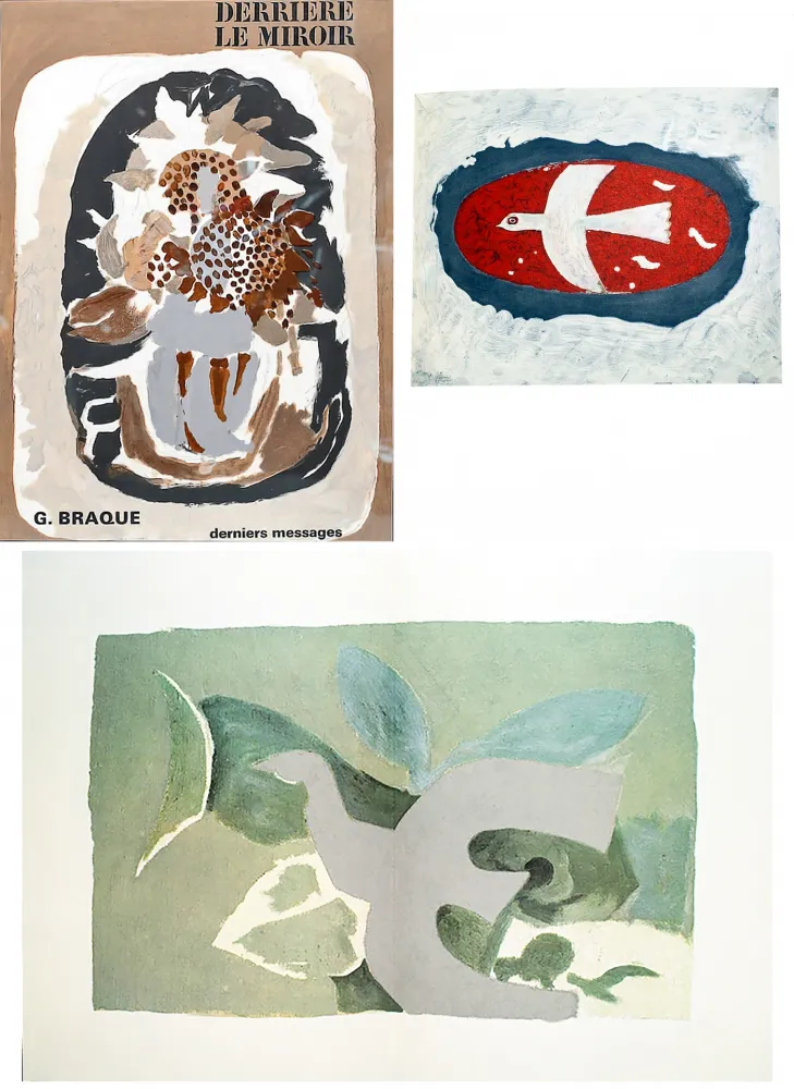 挿絵入り本 Braque - BRAQUE, derniers messages. Derrière le Miroir n° 166 . Juin 1967.