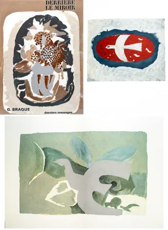挿絵入り本 Braque - BRAQUE, derniers messages. Derrière le Miroir n° 166 . Juin 1967.