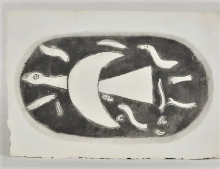 彫版 Braque - Chants de Milarepa