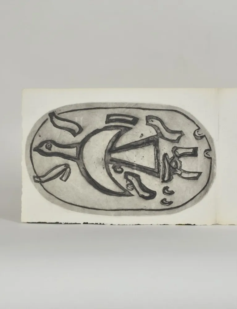 彫版 Braque - Chants de Milarepa,