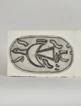 彫版 Braque - Chants de Milarepa,