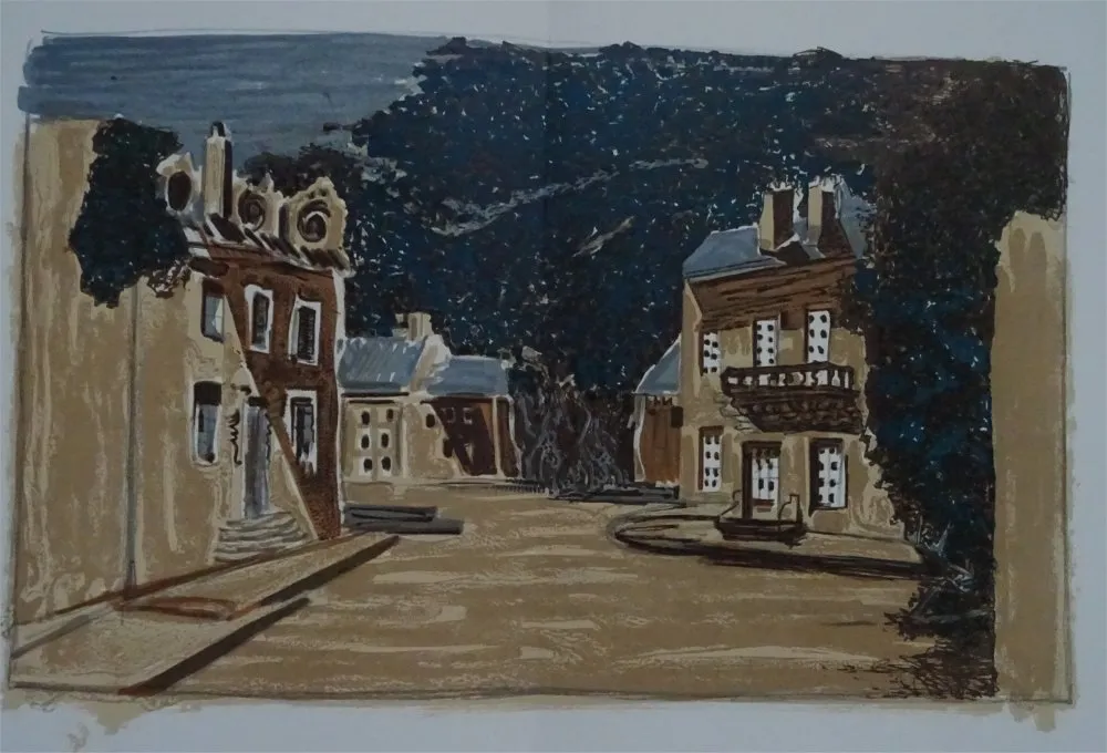 リトグラフ Braque - Decor pour Les Facheux