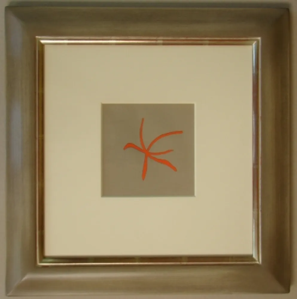 リトグラフ Braque - Étoile de mer rouge, 1962