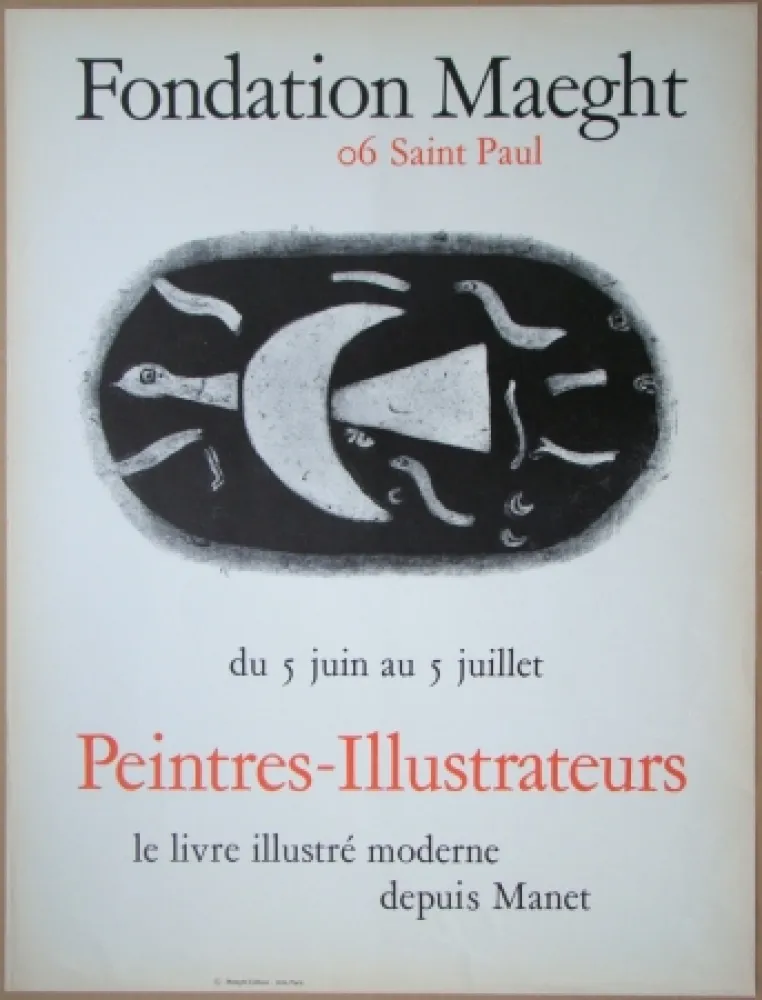 リトグラフ Braque - Fondation Maeght