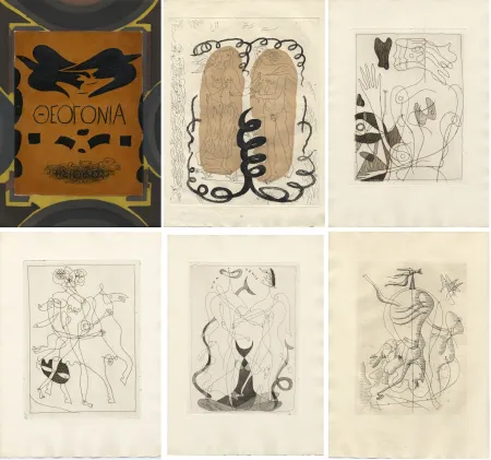 挿絵入り本 Braque - Hesiode : THÉOGONIE. 20 eaux-fortes de Georges Braque (Maeght 1955)