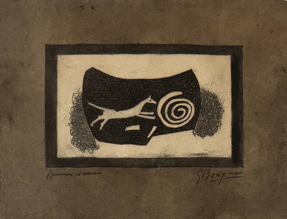 彫版 Braque - La chasse