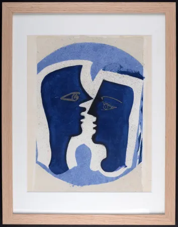 技術的なありません Braque - Le Couple, 1963 - Framed