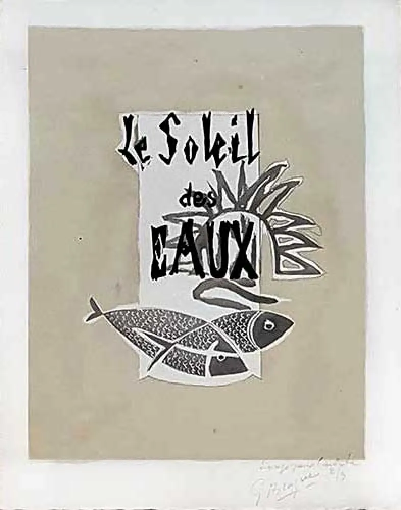 彫版 Braque - Le soleil des eaux